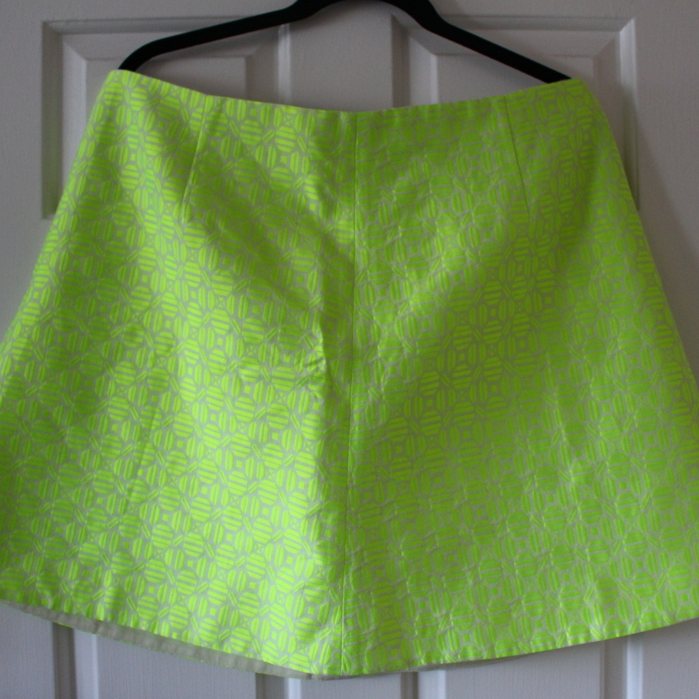 J Crew Fluorescent Yellow Skirt, NWT (Size 18)
